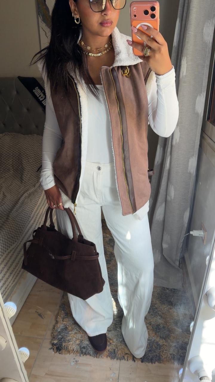 Brown Suede Vest