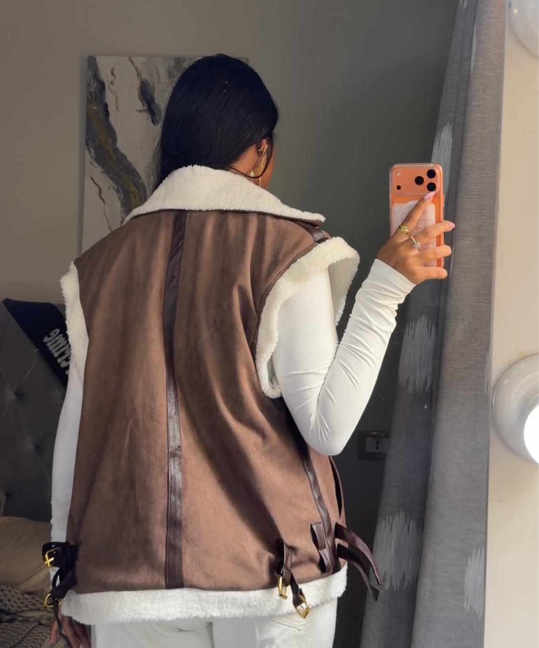 Brown Suede Vest